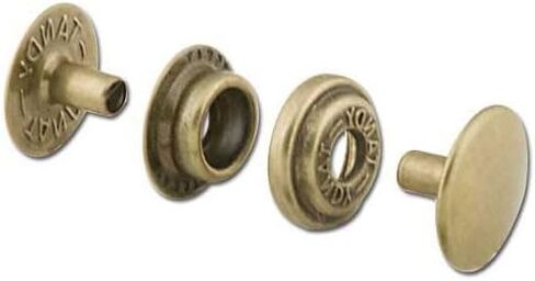 Tandy Leather Line 24 Snaps Antique Brass Plate 10/pk 1263-04 in Saudi Arabia