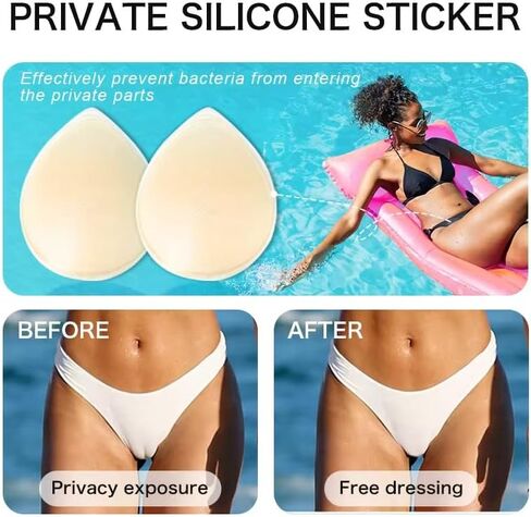 BareCover™ Silicone Camel Concealer for Thong, Swimsuit & Leggings – 2 Pack | Seamless No-Show Insert & Coverage Pads | Reusable Invisible Camel Concealer in Saudi Arabia