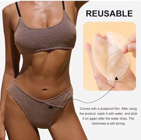 BareCover™ Silicone Camel Concealer for Thong, Swimsuit & Leggings – 2 Pack | Seamless No-Show Insert & Coverage Pads | Reusable Invisible Camel Concealer in Saudi Arabia
