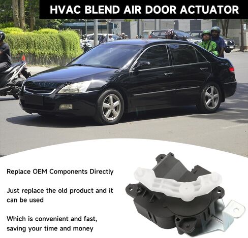 مشغل باب مزيج سخان HVAC - متوافق مع Honda Accord 2003-2007 لـ Acura TSX 2004-2008 - استبدال الجزء 79160-SDC-A41 in Kuwait