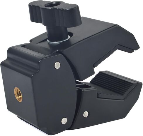 1/4"-20 Clamp Mount Base, Fit Handlebar Rail 0.39'' to 1.73'' in Diameter for Camera Mount Clamp, Crab-Shaped with 1/4"-20 Threaded Holes for Monitors, LED Lights, Photographic Accessories in Saudi Arabia