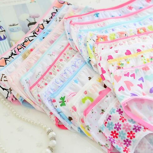 Kids Baby Girls Cute Underwear Cotton Panties Kids Short Briefs Children Underpants 2-10 Years (6 Pack Randomly Sent) in Saudi Arabia