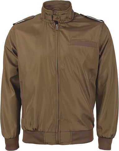 vkwear Men's Athletic Lightweight Water Resistant Slim Fit Racer Jacket in Saudi Arabia