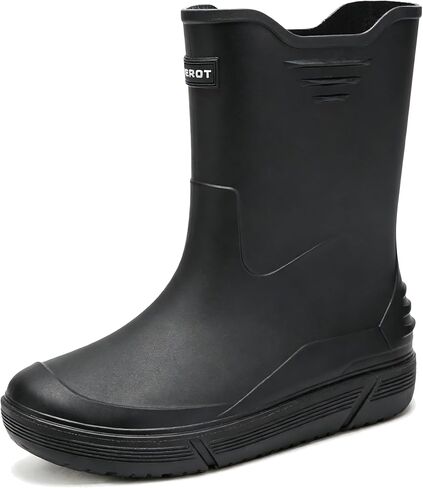 أحذية المطر للرجال، أحذية مطاطية مضادة للانزلاق، أحذية مقاومة للماء للحديقة في الهواء الطلق، أحذية مطر خفيفة الوزن لمنتصف الساق، أحذية عمل مريحة لصيد الأسماك والتسلق والزراعة in Kuwait