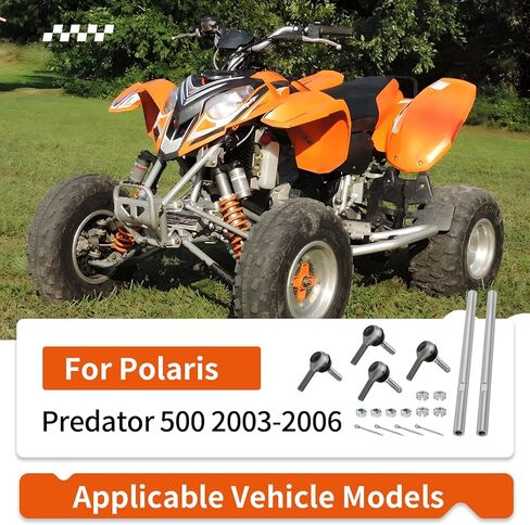 2 قطعة قضيب ربط التوجيه مع نهاية قضيب التعادل لـ Polaris Predator 500 2003-2006 5133933 7061113 7061112 in Kuwait