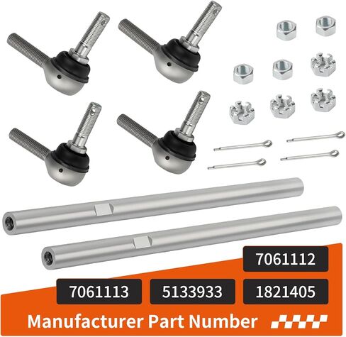 2 قطعة قضيب ربط التوجيه مع نهاية قضيب التعادل لـ Polaris Predator 500 2003-2006 5133933 7061113 7061112 in Kuwait