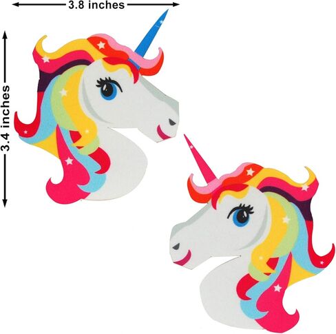Neva Nude Unicorn Nipztix Pasties Nipple Covers for Festivals, Raves, Parties, Lingerie and More, Medical Grade Adhesive, Waterproof and Sweatproof, Made in USA in Saudi Arabia