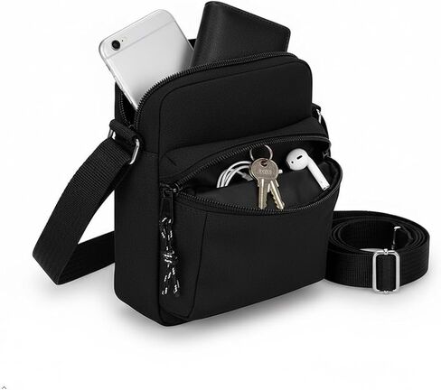 Small Messenger Bag for Men Crossbody Shoulder Bags Crossover Purses and Handbags Mini Cross Body Satchel Bag in Saudi Arabia