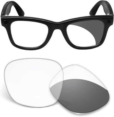 عدسات بديلة 1.5 ملم متوافقة مع النظارات الشمسية الذكية Ray-Ban Meta Wayfarer(Gen2) RW4012 مقاس 50 ملم in Kuwait