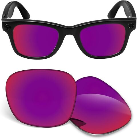 عدسات بديلة 1.5 ملم متوافقة مع النظارات الشمسية الذكية Ray-Ban Meta Wayfarer(Gen2) RW4012 مقاس 50 ملم in Kuwait