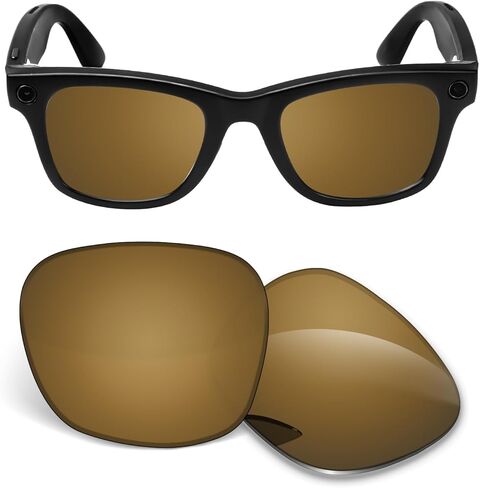 عدسات بديلة 1.5 ملم متوافقة مع النظارات الشمسية الذكية Ray-Ban Meta Wayfarer(Gen2) RW4012 مقاس 50 ملم in Kuwait