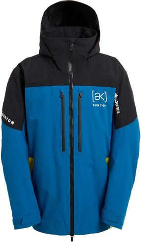 سترة Burton, Swash GORE-TEX - للرجال، أسود حقيقي/أزرق مخضر/أصفر ذري، مقاس L in Saudi Arabia