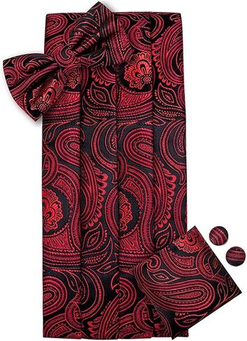 Silk Men's Cummerbunds wide Belt for Men Red Cummerbunds and Bowtie Set for Tuxedo Corset Belt in Saudi Arabia