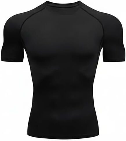 Men's Undershirts Crew Neck T-Shirts, Short Sleeve Cotton Blend Base Layer Tees, Soft Comfortable Everyday Essentials, Slim Fit Casual Shirts for Work Gym Sports in Saudi Arabia