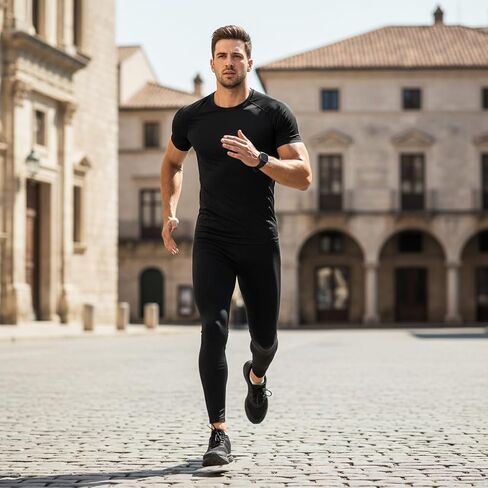 Men's Undershirts Crew Neck T-Shirts, Short Sleeve Cotton Blend Base Layer Tees, Soft Comfortable Everyday Essentials, Slim Fit Casual Shirts for Work Gym Sports in Saudi Arabia