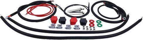 Battery Cable Kit Compatible with Ford Superduty F250 F350 Excursion 1999-2003 7.3L Power Stroke Diesel Engine 2/0#2298-90 2298/90 in Saudi Arabia