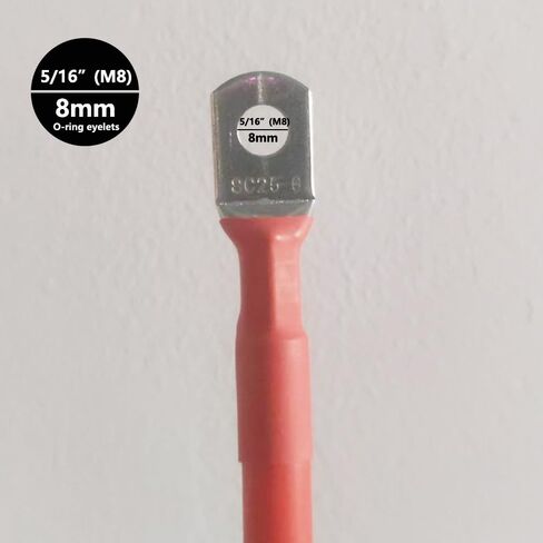 موصل أندرسون 6AWG 50A إلى كابل طرف البطارية، قطر العروة الدائرية 8 مم (كابل أندرسون -1) in Kuwait