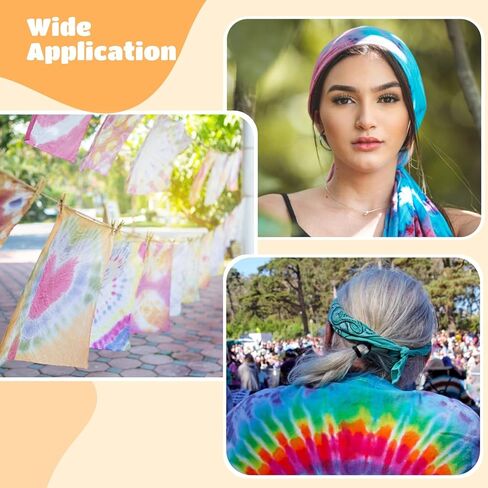 OMISTAR 24 PCS White Cotton Bandanas for Tie Dye, 20 x 20 in Blank Handkerchiefs Bulk Set, Soft Reusable DIY Square Bandanas for Crafting, Art Projects, Headwear, Group Activities in Saudi Arabia