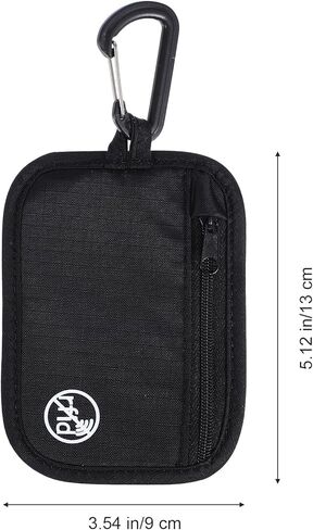 RFID Blocking Clip Stash Pouch Minimalist Travel Wallet Rfid Protected Stash Pouch Keychain Organizer Pouches Slim Credit Cards Case Cover Lightweight Zipper Bag for Cards Cash Women Men in Saudi Arabia