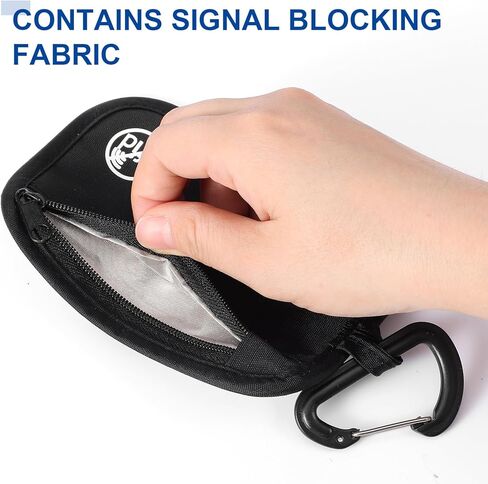RFID Blocking Clip Stash Pouch Minimalist Travel Wallet Rfid Protected Stash Pouch Keychain Organizer Pouches Slim Credit Cards Case Cover Lightweight Zipper Bag for Cards Cash Women Men in Saudi Arabia