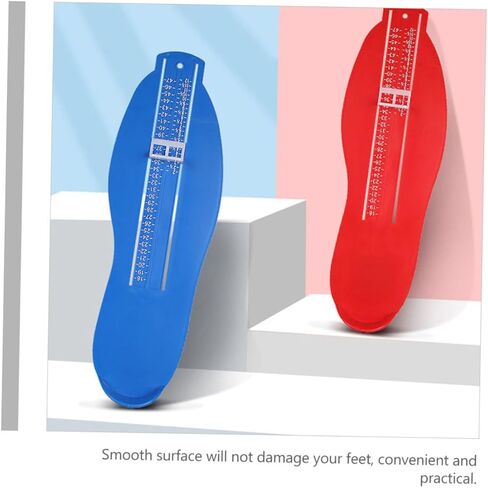 3Pcs Adult Foot Measurer Sizer Tool Lightweight Shoe Measuring Device for Men Women Red Black Blue in Saudi Arabia