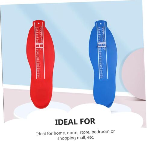 3Pcs Adult Foot Measurer Sizer Tool Lightweight Shoe Measuring Device for Men Women Red Black Blue in Saudi Arabia