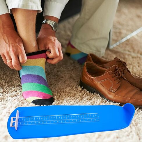 VANZACK Eu Foot Measuring Device Plastic Foot Measurement Ruler for Adults and Teens Accurate Shoe Gauge Tool Easy to Use and Lightweight in Saudi Arabia