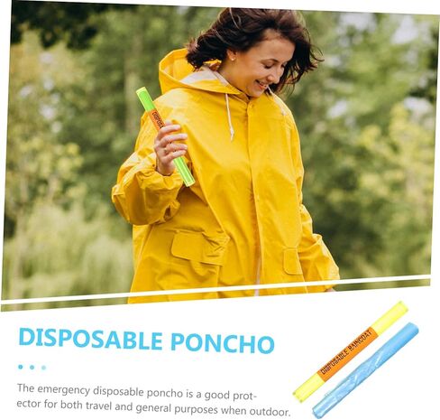 BESPORTBLE Disposable Rain Poncho for Adults Lightweight Waterproof Cycling Jacket Hood for Outdoor Activities Hiking Camping and Emergency Use in Saudi Arabia