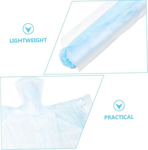 BESPORTBLE Disposable Rain Poncho for Adults Lightweight Waterproof Cycling Jacket Hood for Outdoor Activities Hiking Camping and Emergency Use in Saudi Arabia