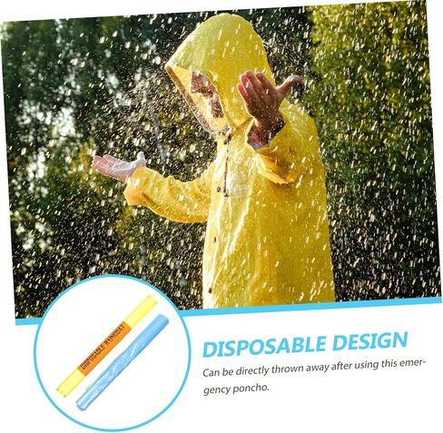 BESPORTBLE Disposable Rain Poncho for Adults Lightweight Waterproof Cycling Jacket Hood for Outdoor Activities Hiking Camping and Emergency Use in Saudi Arabia