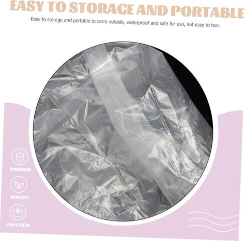6pcs Disposable Rain Poncho with Hood Thickened Compressed Emergency Raincoat for Adults Lightweight and Portable for Camping Hiking and Outdoor Activities in Saudi Arabia