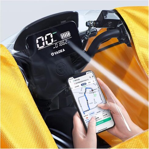 Waterproof rain Poncho, Electric Bike Rainwear, Universal Mobility Cape Cover Rainwear Hooded Cycling Unisex Windproof Rain Poncho for E-Bike, Scooter(Dark Blue,Medium) in Saudi Arabia