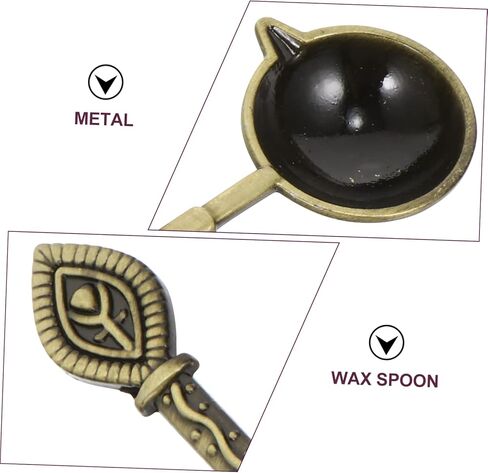 DOITOOL Metal Wax Sealing Spoon for Melting Wax Beads Durable Sealing Stamp Tool with Comfortable Grip Lightweight Household Accessory for Letter Decoration and DIY Gifts in Saudi Arabia