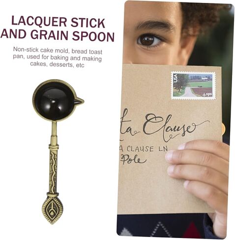 DOITOOL Metal Wax Sealing Spoon for Melting Wax Beads Durable Sealing Stamp Tool with Comfortable Grip Lightweight Household Accessory for Letter Decoration and DIY Gifts in Saudi Arabia