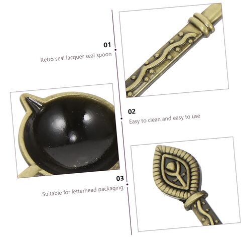 NUOBESTY Metal Wax Sealing Spoon for Melting Wax Seals Durable Metal Melting Spoon for Stamp Sealing for Envelopes Invitations and DIY Seals in Saudi Arabia