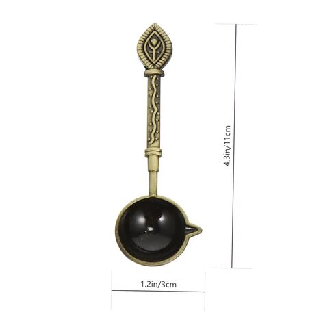TEHAUX Delicate Retro Metal Wax Sealing Spoon for Wax Beads Stamp Durable Deep Melting Spoon for Vintage Seal Accessories Home Decoration Tool in Saudi Arabia