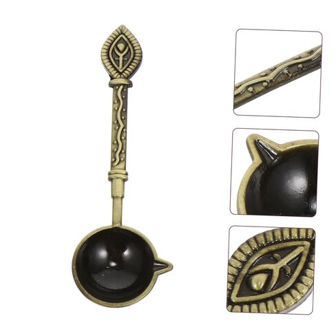 TEHAUX Delicate Retro Metal Wax Sealing Spoon for Wax Beads Stamp Durable Deep Melting Spoon for Vintage Seal Accessories Home Decoration Tool in Saudi Arabia
