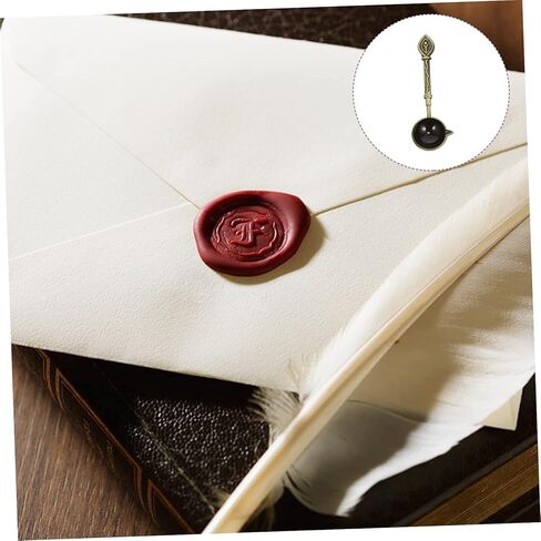 Seal Spoon for Melting Sealing Wax Non Slip Design Melting Spoon for Stamp Compact and Easy to Clean with Comfortable Heat Resistant Handle Vintage Style in Saudi Arabia