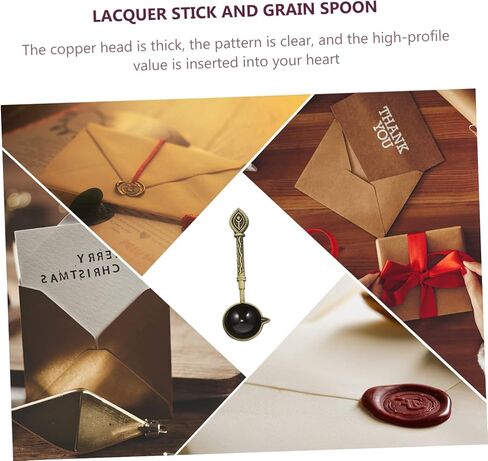 Seal Spoon for Melting Sealing Wax Non Slip Design Melting Spoon for Stamp Compact and Easy to Clean with Comfortable Heat Resistant Handle Vintage Style in Saudi Arabia