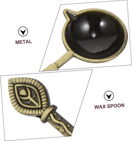 Artibetter Creative Seal Spoon for Melting Wax Beads Non Slip Design for Safe DIY Sealing Envelopes Invitations and Letters Comfortable Heat Resistant Handle for Wedding and Party Use in Saudi Arabia