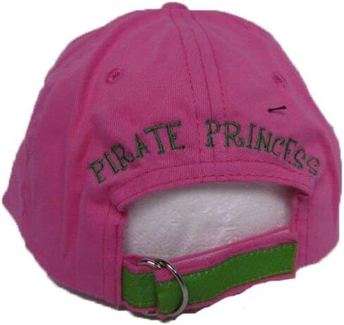 Pink Pirate Princess Skull Crossbones Jolly Roger Girl Embroidered Hat Cap in Saudi Arabia