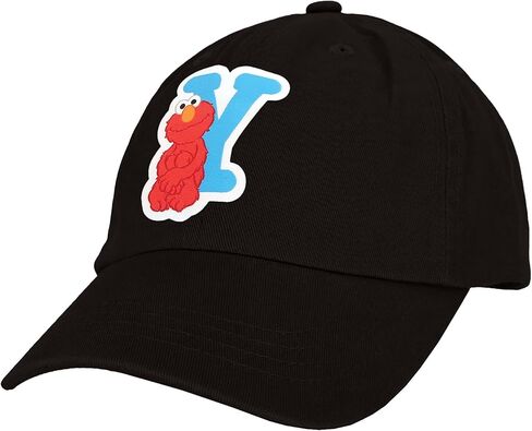 Sesame Street Elmo & Abby Kids Toddler Cap with Initial, Toddler Boys Hat, Youth Girl Baseball Cap, Cute Toddler Baseball Cap in Saudi Arabia