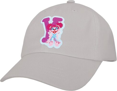 Sesame Street Elmo & Abby Kids Toddler Cap with Initial, Toddler Boys Hat, Youth Girl Baseball Cap, Cute Toddler Baseball Cap in Saudi Arabia