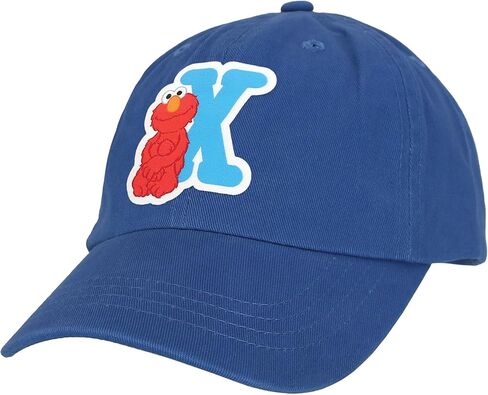 Sesame Street Elmo & Abby Kids Toddler Cap with Initial, Toddler Boys Hat, Youth Girl Baseball Cap, Cute Toddler Baseball Cap in Saudi Arabia