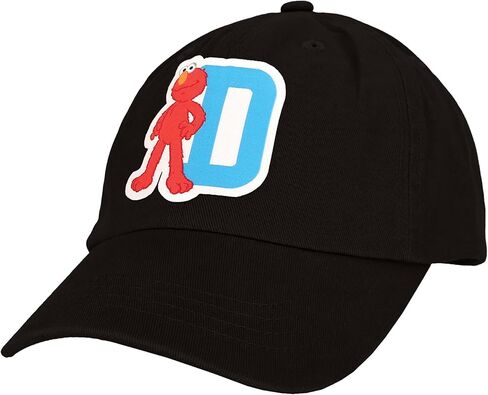 Sesame Street Elmo & Abby Kids Toddler Cap with Initial, Toddler Boys Hat, Youth Girl Baseball Cap, Cute Toddler Baseball Cap in Saudi Arabia