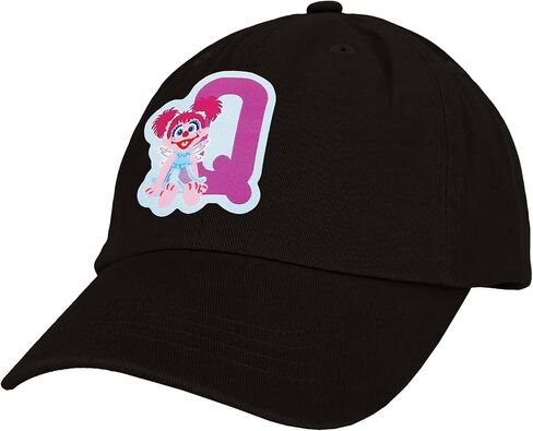 Sesame Street Elmo & Abby Kids Toddler Cap with Initial, Toddler Boys Hat, Youth Girl Baseball Cap, Cute Toddler Baseball Cap in Saudi Arabia