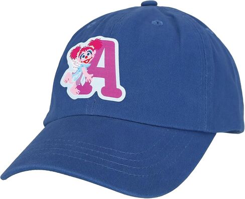 Sesame Street Elmo & Abby Kids Toddler Cap with Initial, Toddler Boys Hat, Youth Girl Baseball Cap, Cute Toddler Baseball Cap in Saudi Arabia