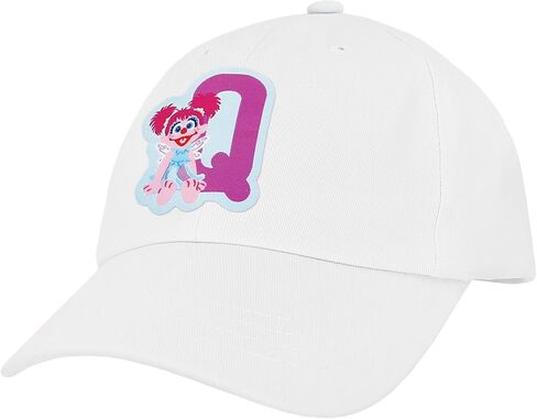 Sesame Street Elmo & Abby Kids Toddler Cap with Initial, Toddler Boys Hat, Youth Girl Baseball Cap, Cute Toddler Baseball Cap in Saudi Arabia