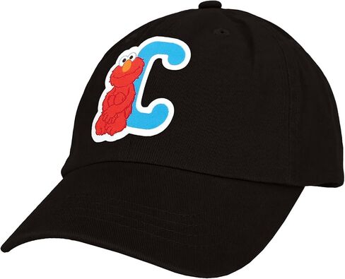 Sesame Street Elmo & Abby Kids Toddler Cap with Initial, Toddler Boys Hat, Youth Girl Baseball Cap, Cute Toddler Baseball Cap in Saudi Arabia