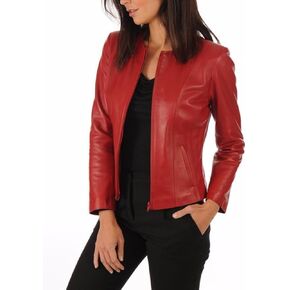 EXCENT OUTERWEAR Womens leather jackets Motorcycle Bomber Biker Real leather jacket women in Saudi Arabia